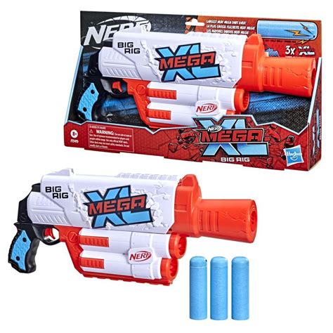 NERF Mega XL Big Rig Blaster, Largest Mega Darts Ever, 3 .